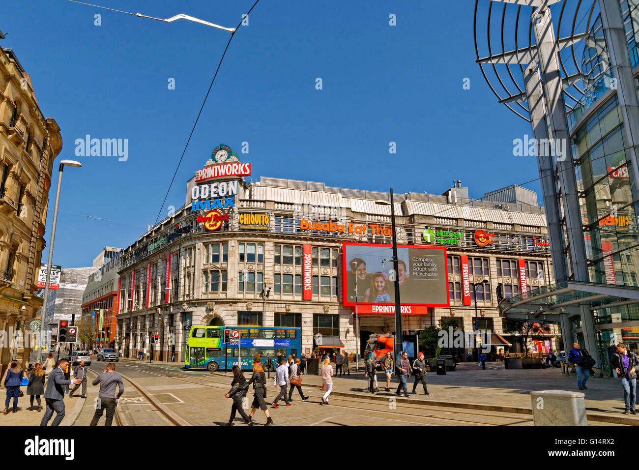 The Printworks, Corporation Street, Manchester, Greater Manchester Stock Photo