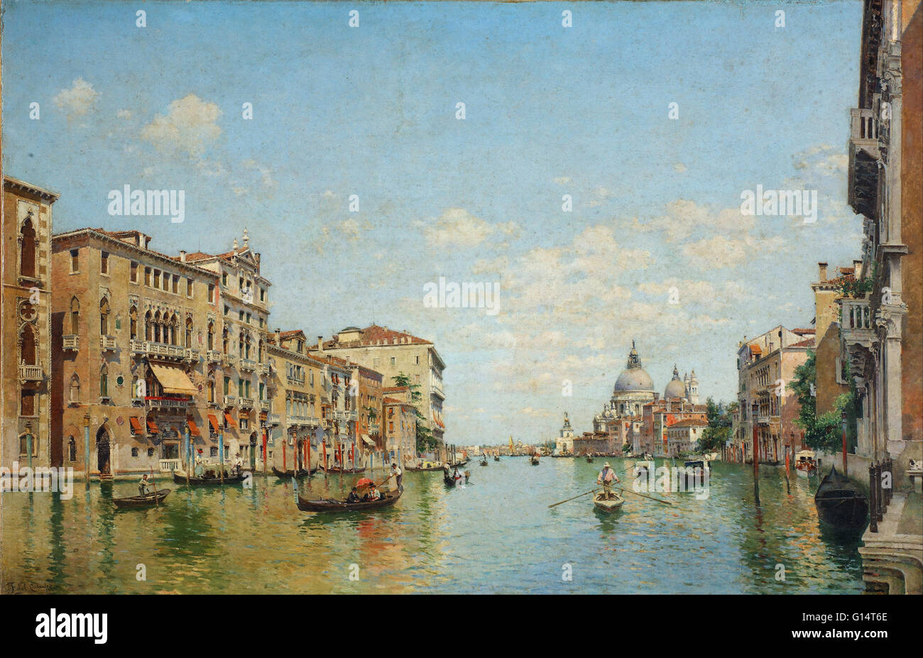 Federico del Campo - View of the Grand Canal of Venice - Museo de Arte de Lima Stock Photo