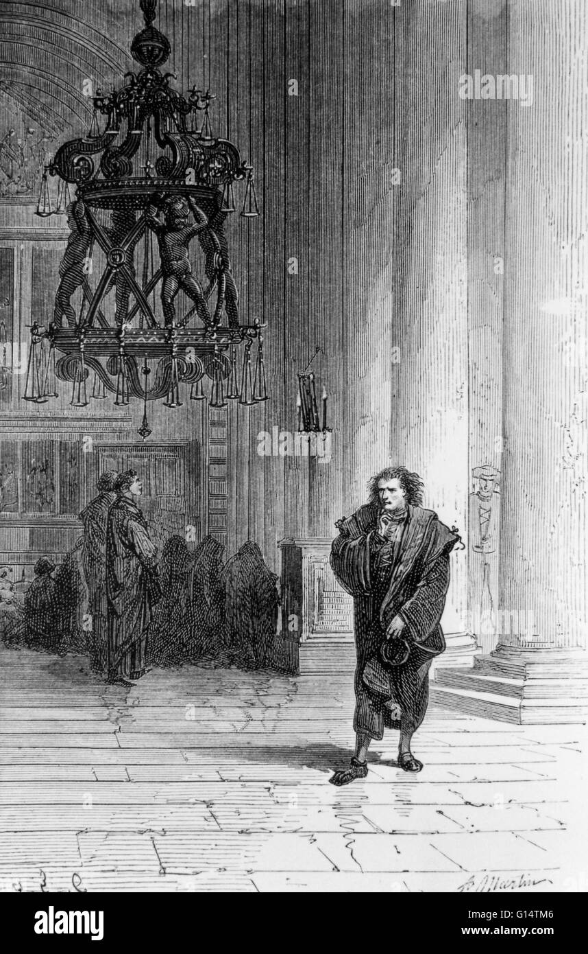 Galileo first noticing how a pendulum swings. In 1582, while Galileo was  studying medicine in Pisa, he noticed a lamp swinging as a simple pendulum  in the city's cathedral. His observation that
