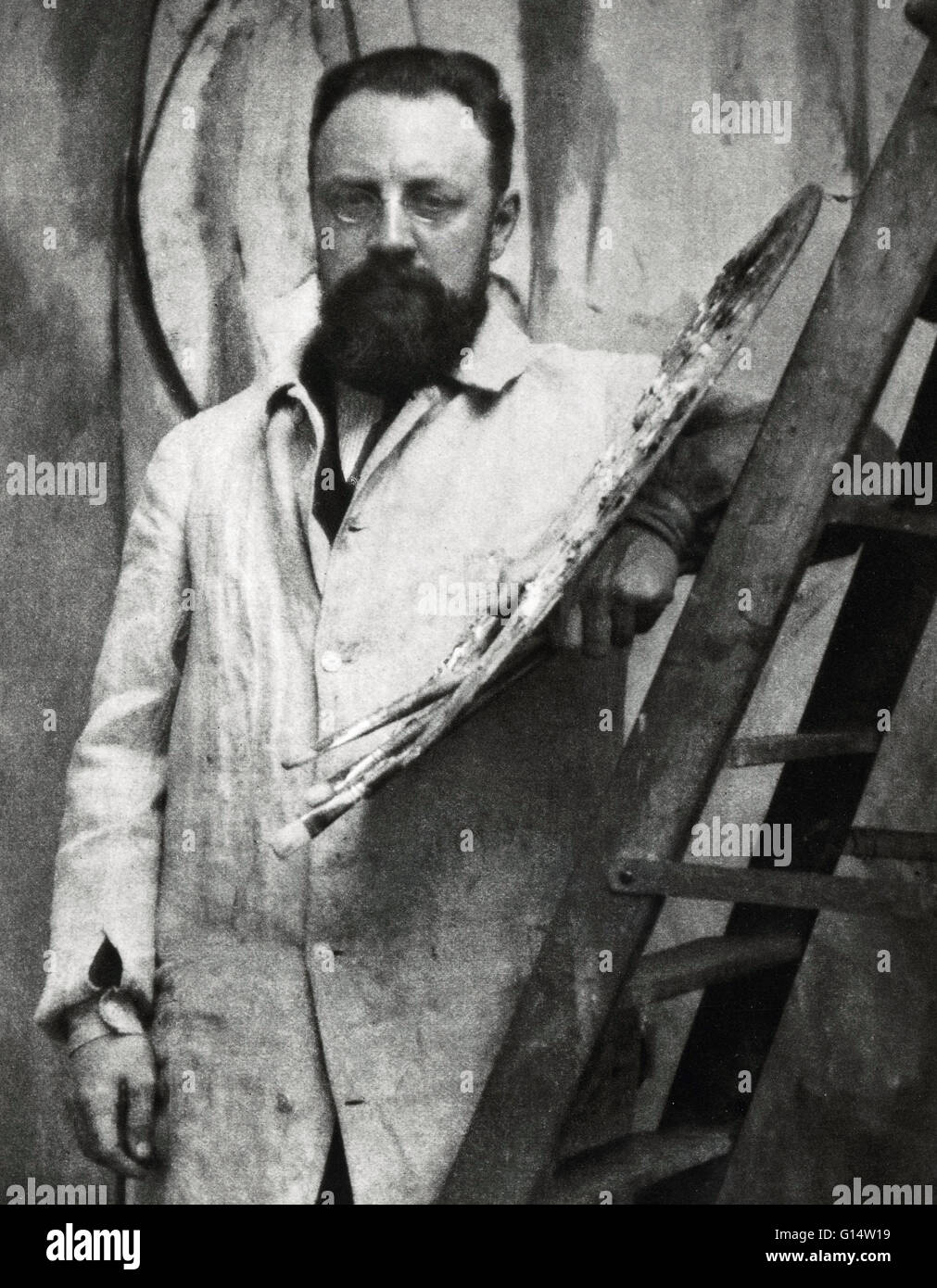 Matisse photographed by American photographer Alvin Langdon Coburn in 1913. Henri-Émile-Benoît Matisse (December 31, 1869 - November 3, 1954) was a French artist, known for his use of color and his fluid and original draughtsmanship. He was a draughtsman, Stock Photo