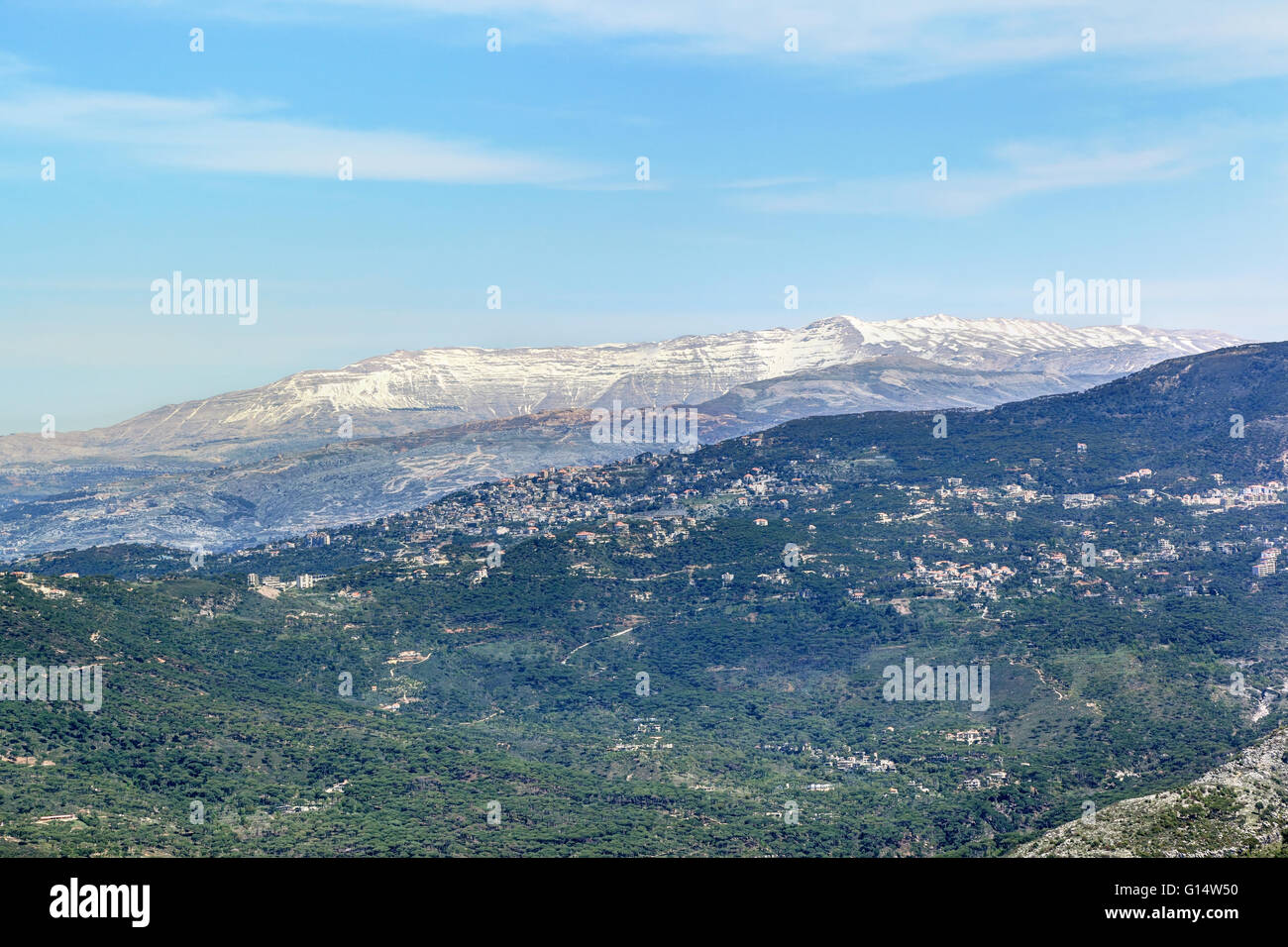 Lebanon Mountain Landscape Stock Photo Alamy