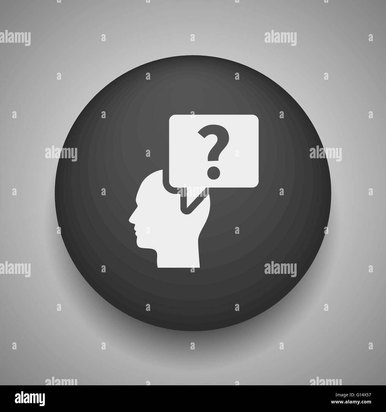 question mark and man icon Stock Vector Image & Art - Alamy