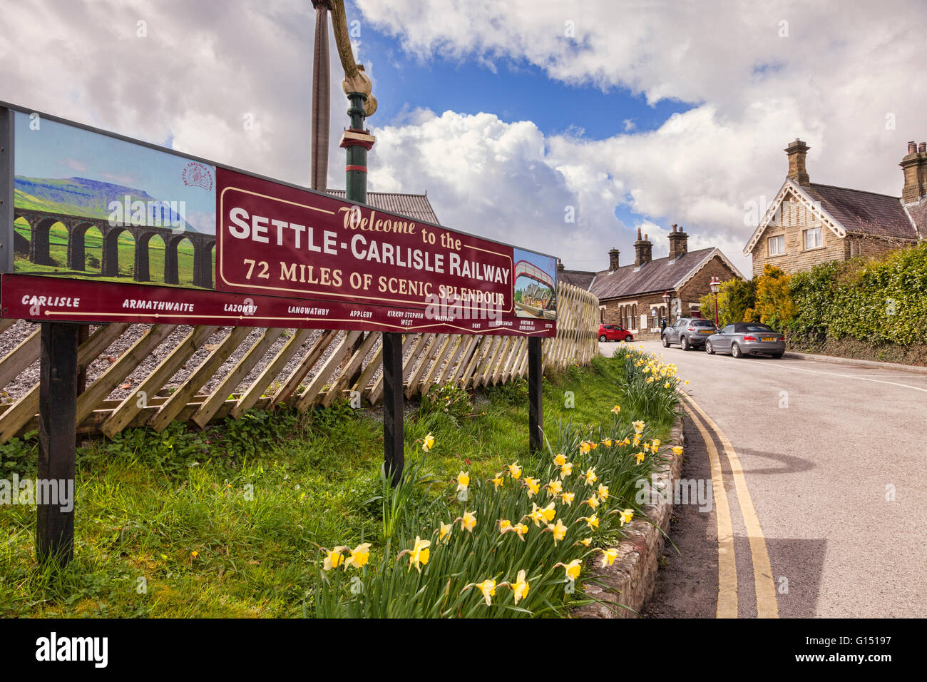Settle Railway Station, North Yorkshire, England, UK Stock Photo
