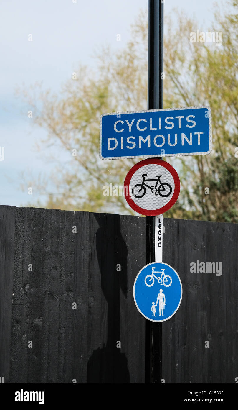 Riding of pedal cycles prohibited hires stock photography and images