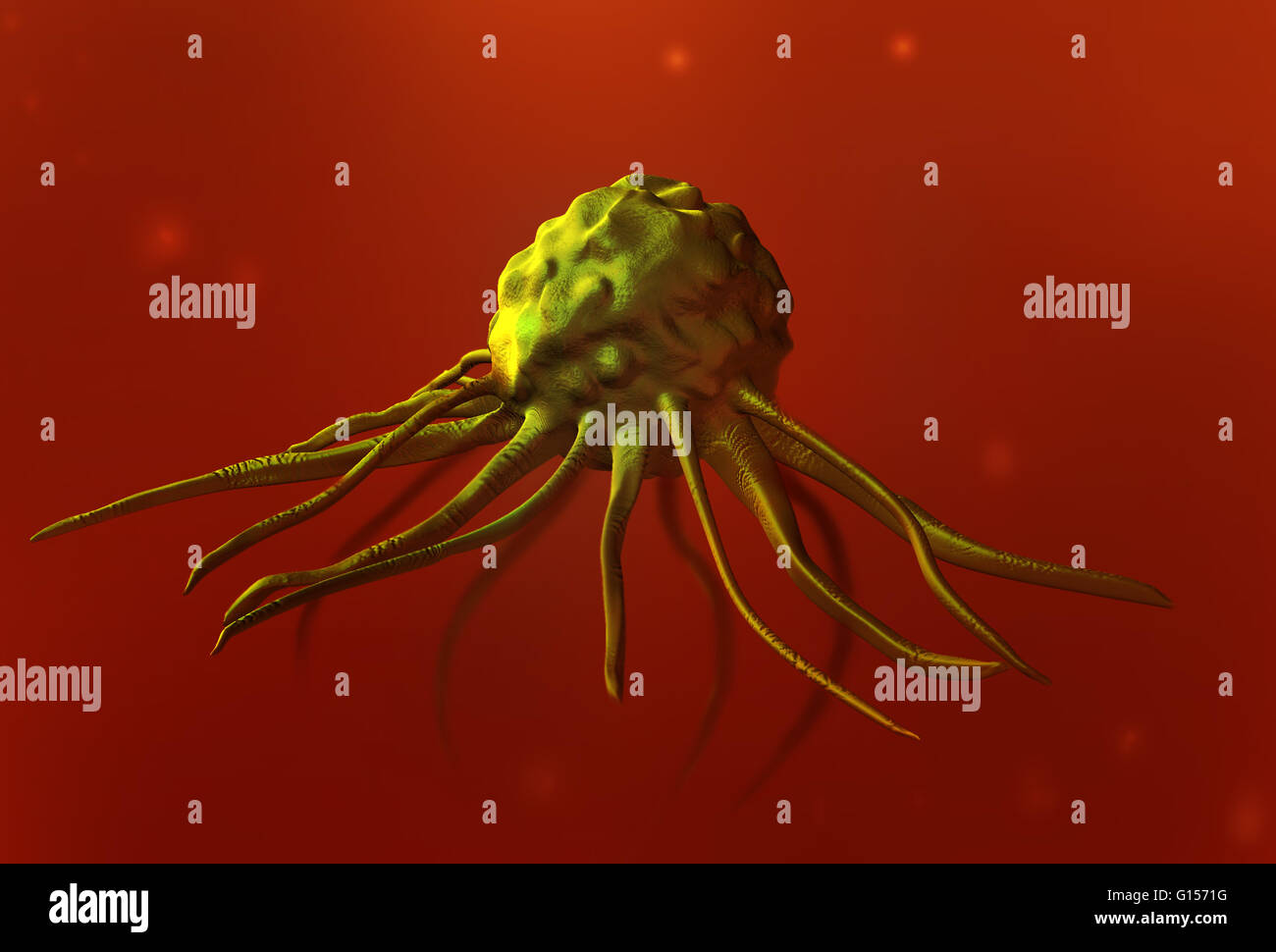 Computer artwork of a cancer cell Stock Photo - Alamy