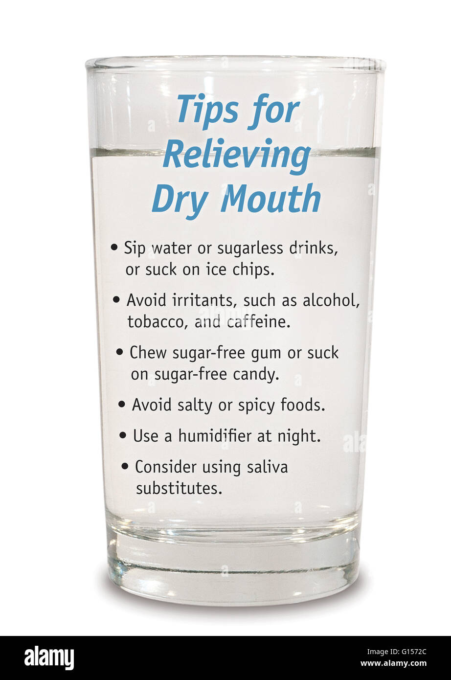 Dry mouth, known medically as xerostomia, occurs when you don't have enough saliva, or spit, in your mouth. A persistently dry mouth may signal an underlying disease or condition, so it's important to see your doctor, says the Food and Drug Administration Stock Photo