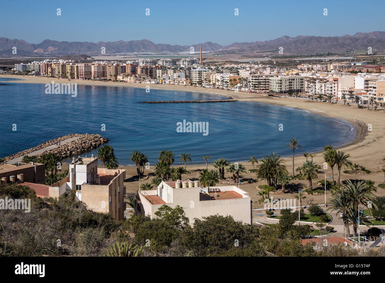 Aguilas on the Costa Calida in Murcia - Spain Stock Photo