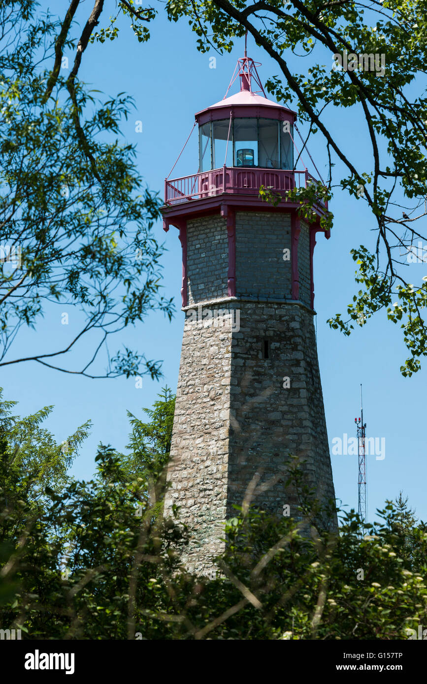 Gibraltar Point Lighthouse, Toronto Island Park, Toronto, Ontario, Canada. Stock Photo