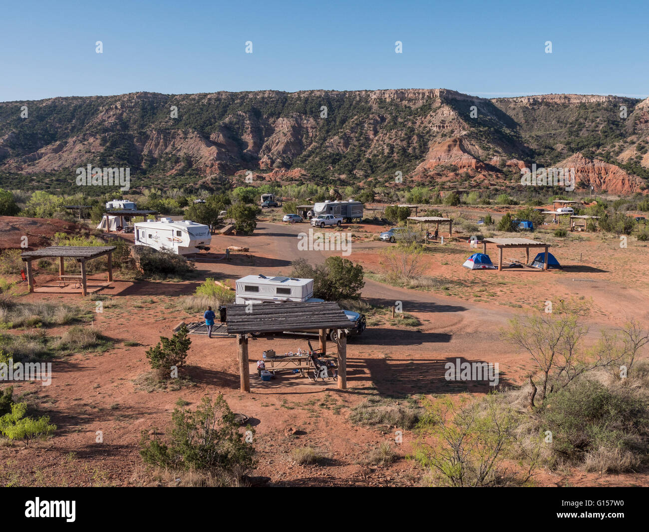 Mesquite Camp Area, Palo Duro State Park, Texas Stock Photo Alamy