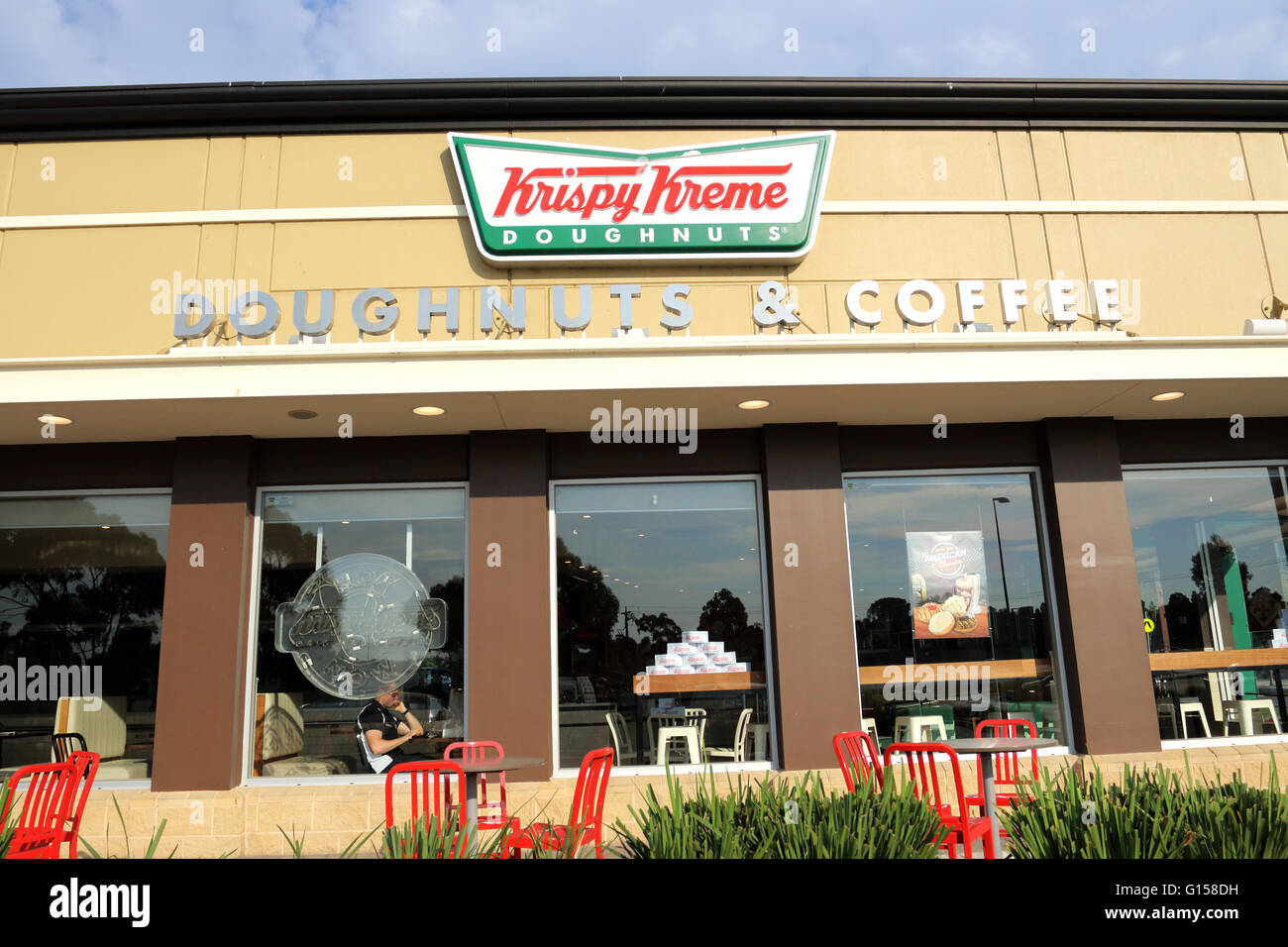 Australian Krispy Kreme Doughnuts in Narre Warren Victoria Melbourne Australia Stock Photo