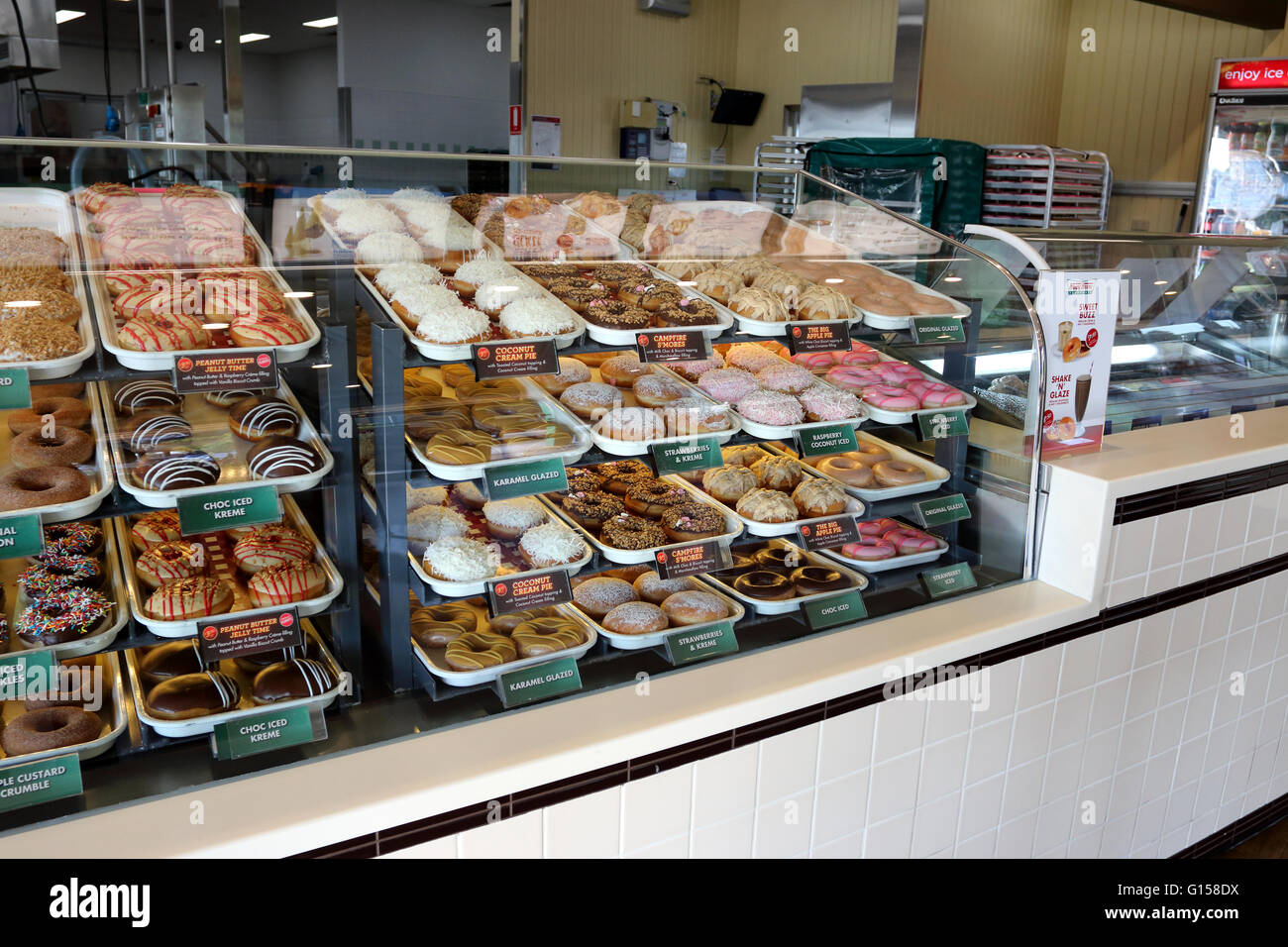 Krispy Kreme Doughnuts Australia Stock Photo