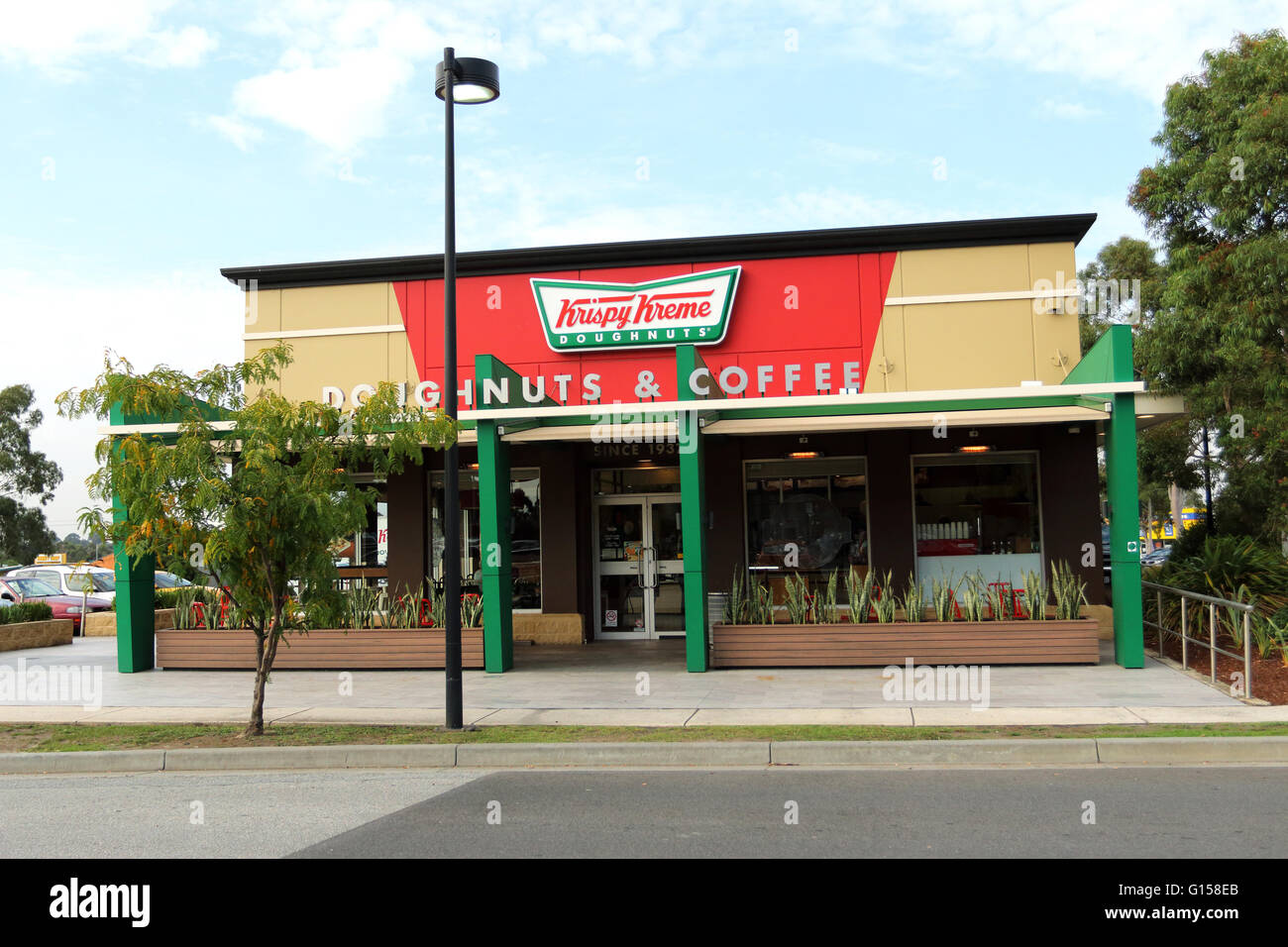 Australian Krispy Kreme Doughnuts in Narre Warren Victoria Melbourne Australia Stock Photo