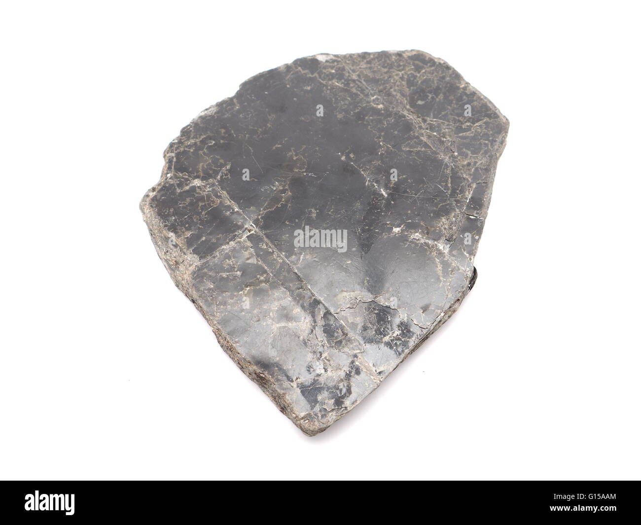 muscovite black on a white background Stock Photo