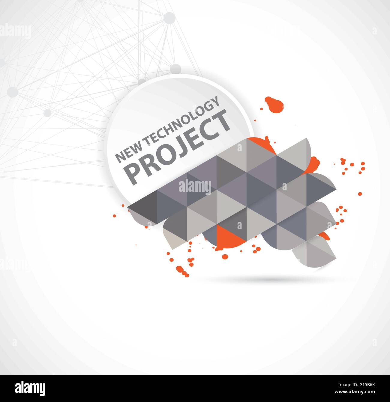 Abstract tech background. Futuristic interface. Vector illustration ...