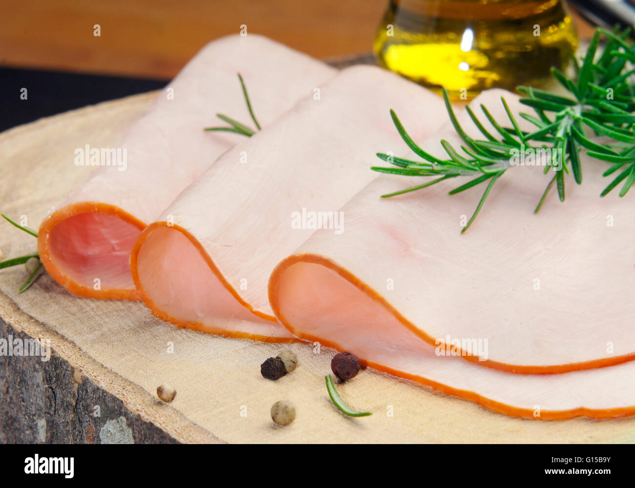 smoked turkey slices naturally blended and cooked with olive oil Stock