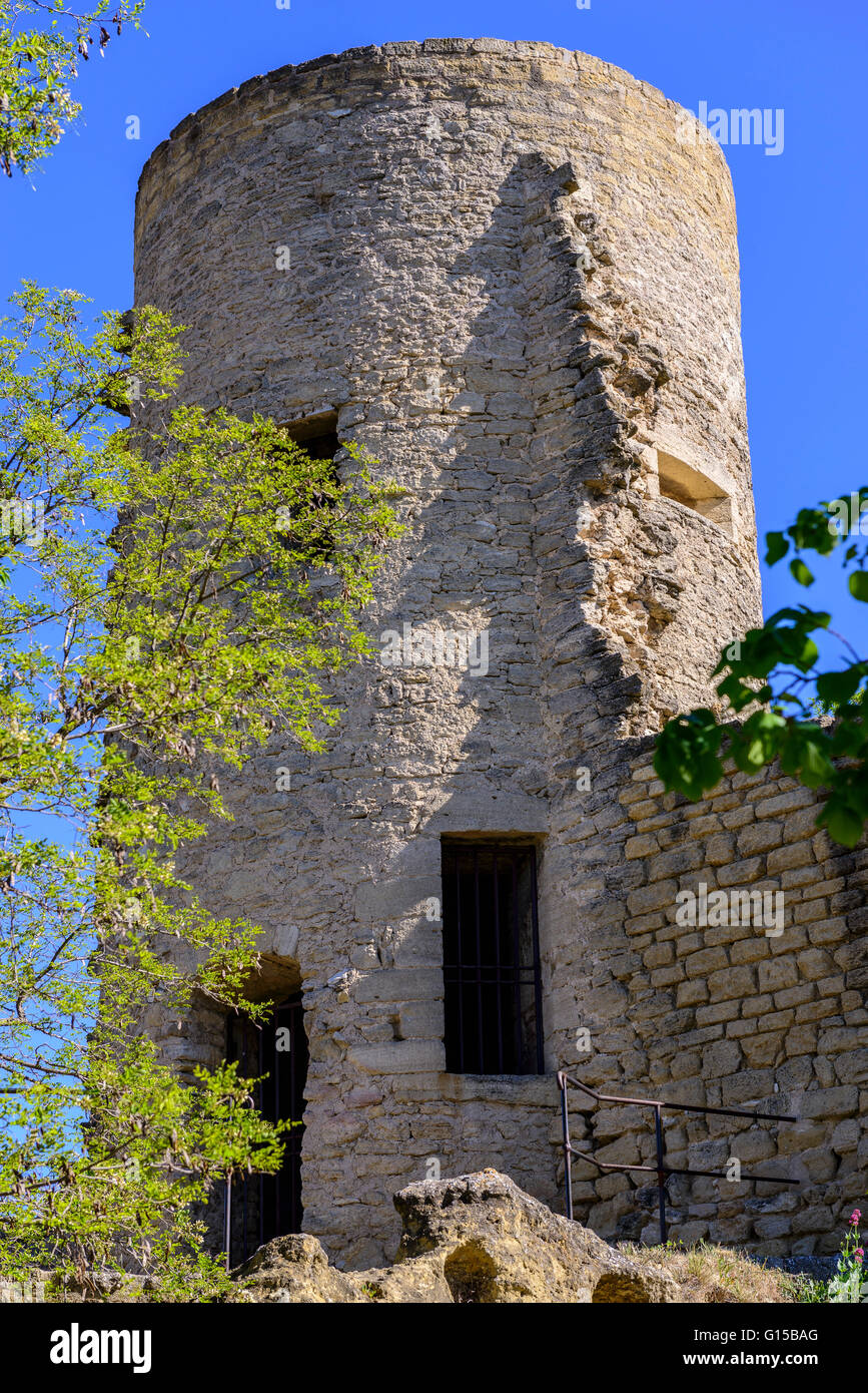 la tour sus-pous Village de Cucuron Vaucluse Provence France 84 Stock Photo