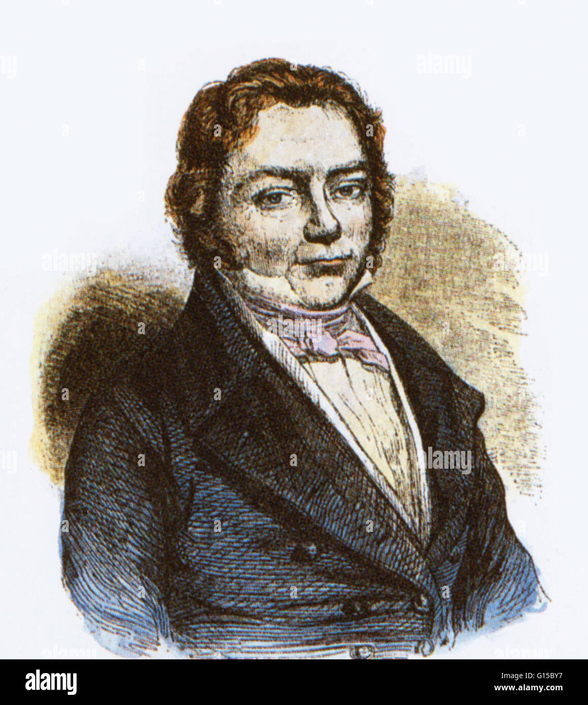 Jöns Jacob Berzelius (1779-1848) was a Swedish chemist. He worked out the modern technique of chemical formula notation, and is considered a father of modern chemistry. He began his career as a physician but his researches in physical chemistry were of la Stock Photo