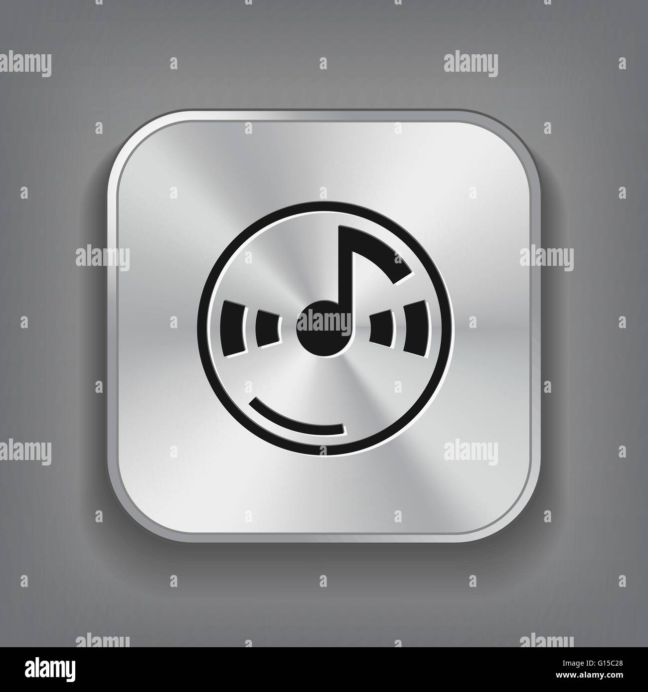 music note on cd icon Stock Vector Image & Art - Alamy