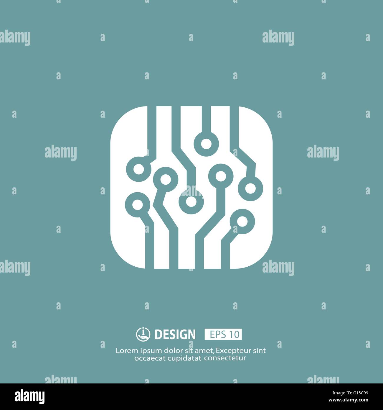 Circuit board icon Stock Vector Image & Art - Alamy