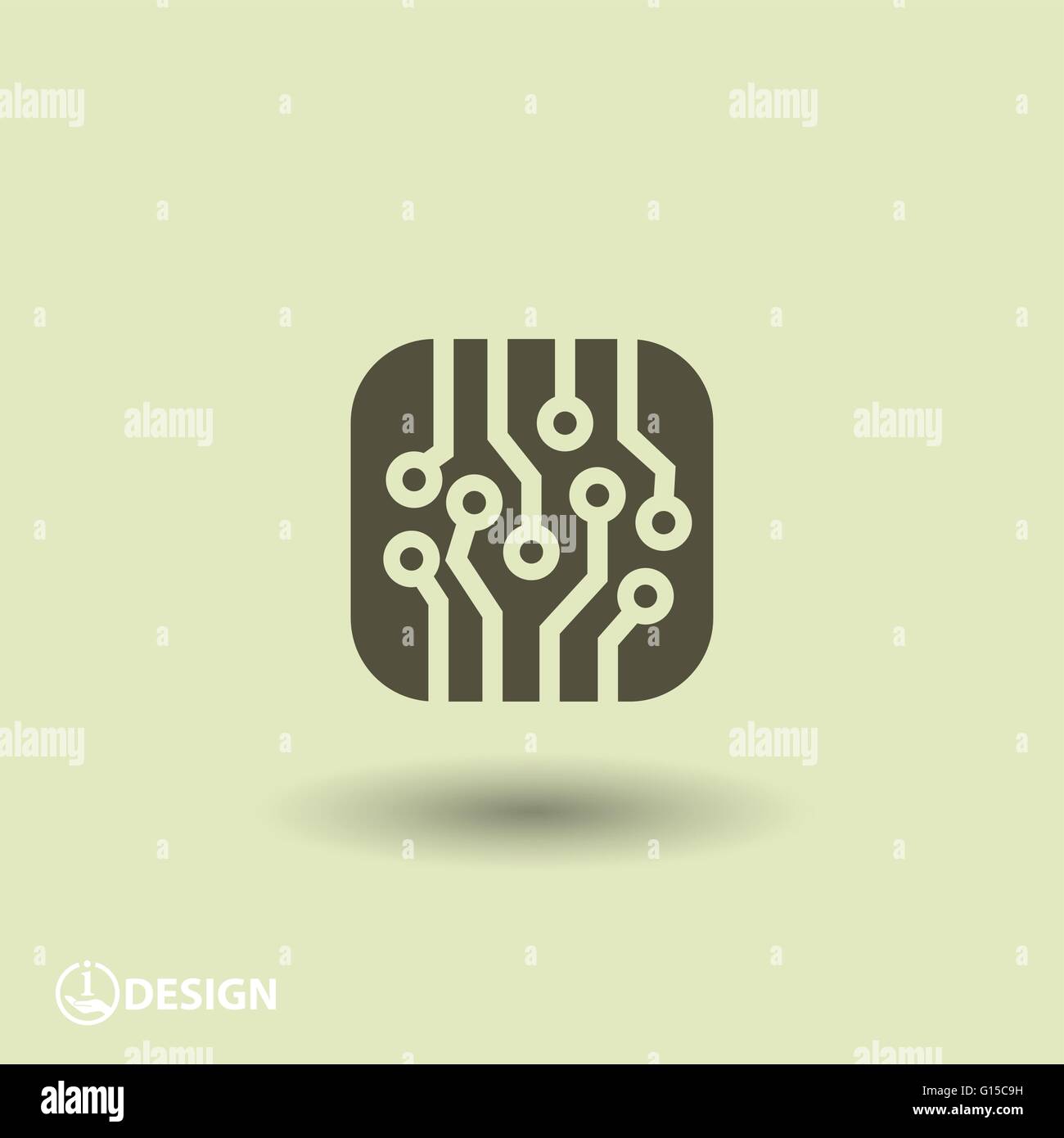 Circuit board icon Stock Vector Image & Art - Alamy