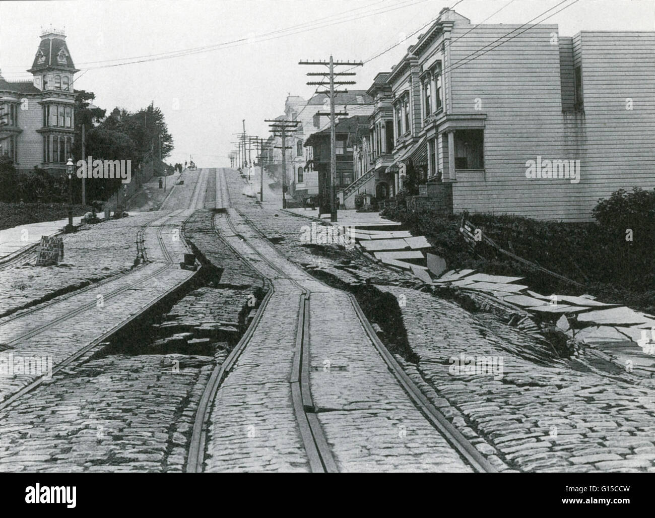 San francisco earthquake america american usa disaster damage city