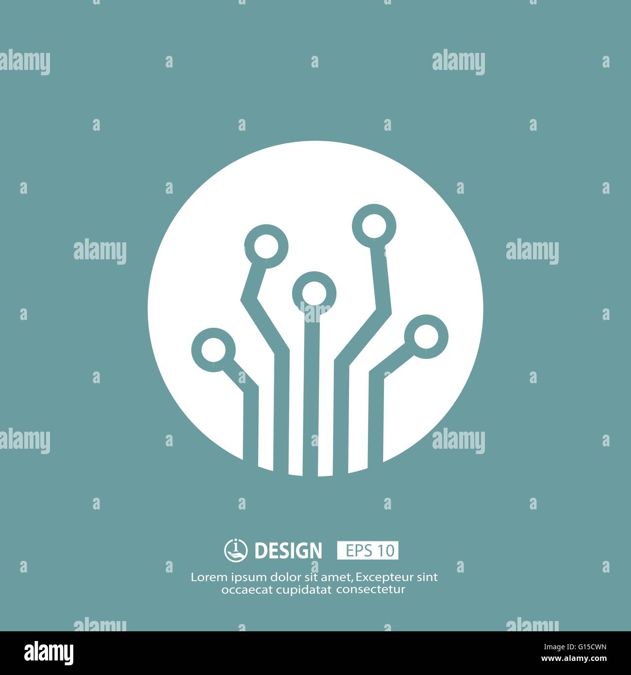 Circuit board icon Stock Vector Image & Art - Alamy