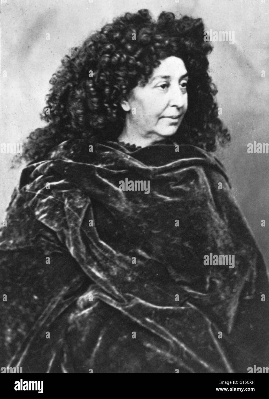 George Sand (1804-1876) was the pseudonym of French novelist and feminist Amantine-Lucile-Aurore Dupin, later Baroness Dudevant. Sand was an amazing author, personality, and all-around woman. She earned as much notoriety for her Bohemian lifestyle as for Stock Photo