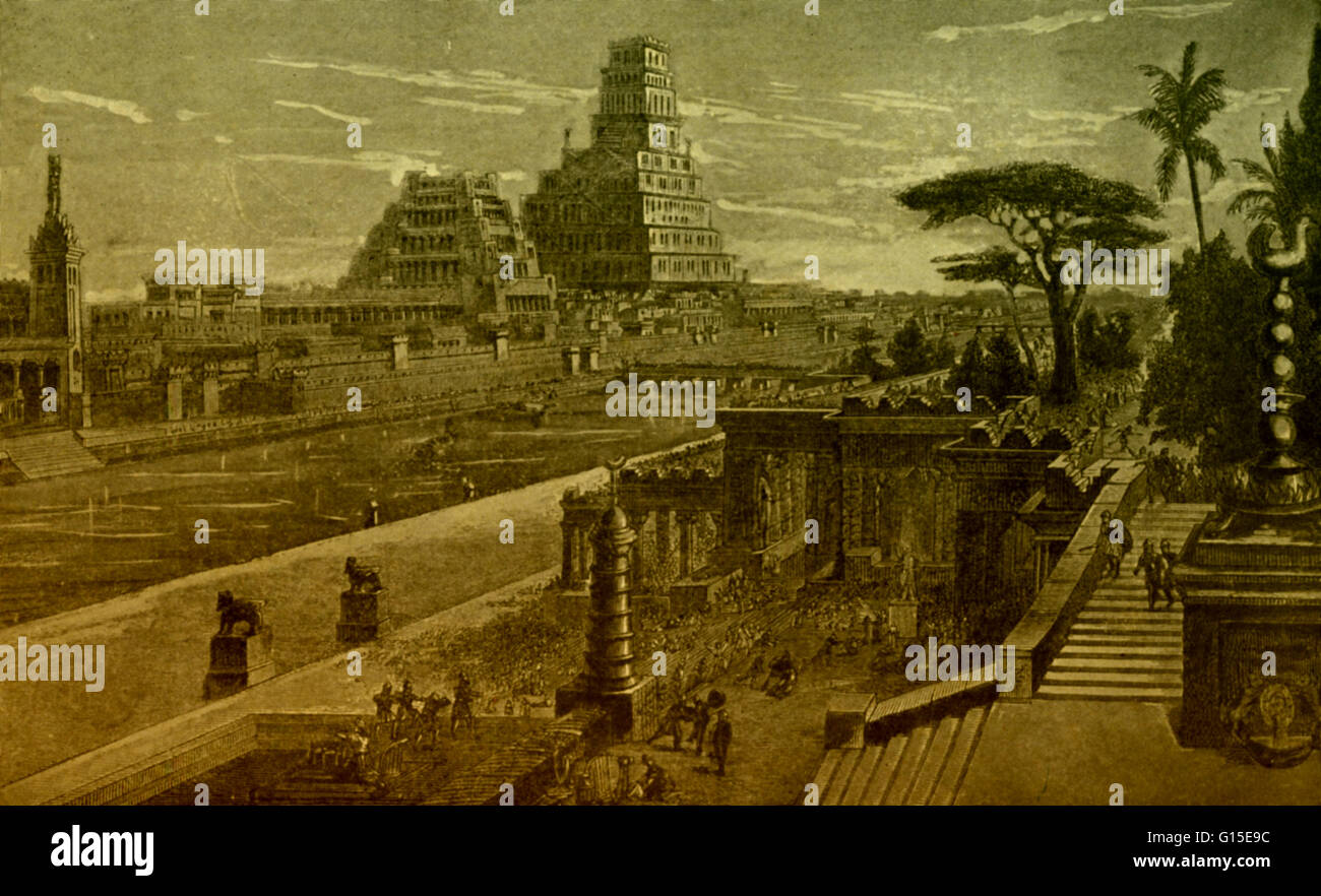 Babylon. The metropolis of the ancient civilized asiatic world, in the 
