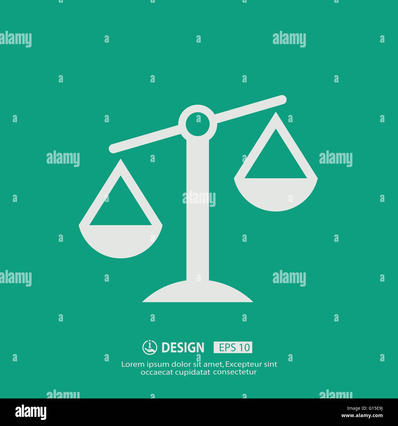 Justice scales symbol Stock Vector Image & Art Alamy