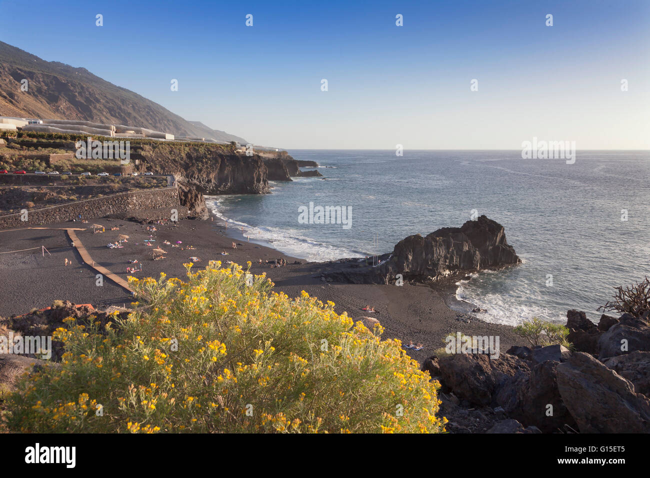 Playa de Charco Verde, Puerto Naos, La Palma, Canary Islands, Spain, Europe Stock Photo