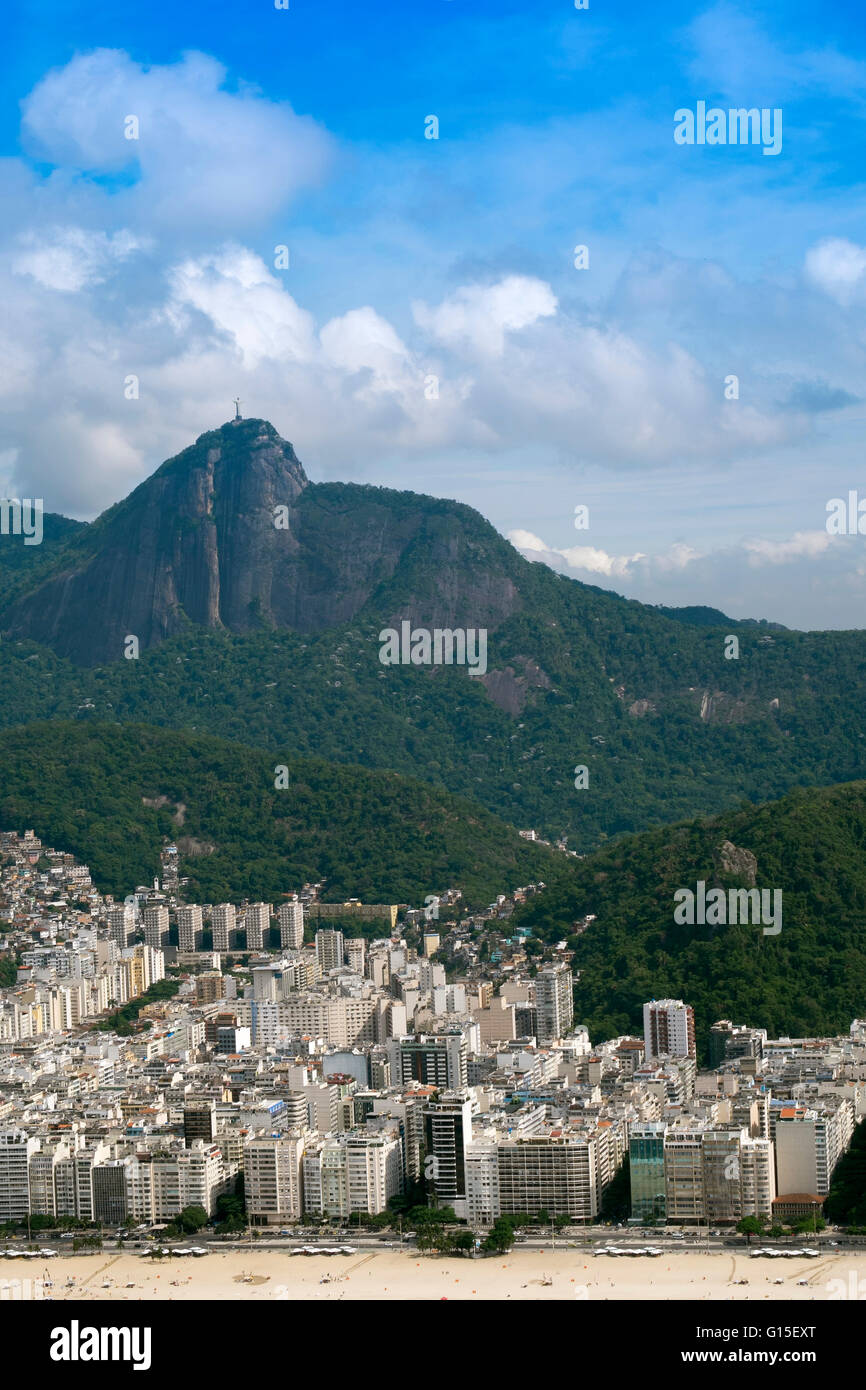 Ipanema and Corcovado, Rio de Janeiro, Brazil, South America Stock Photo