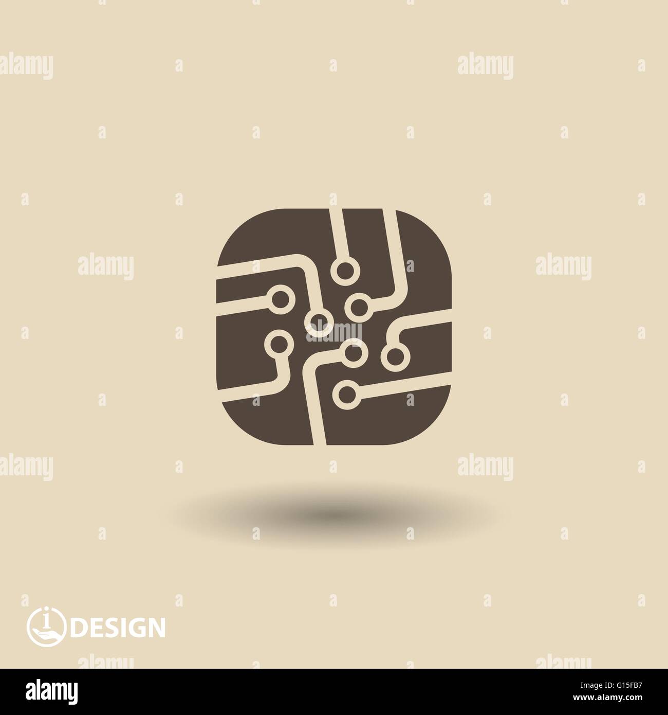 Circuit board icon Stock Vector Image & Art - Alamy