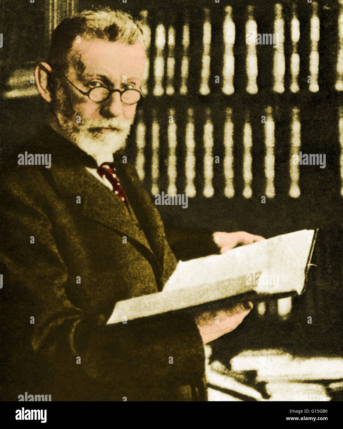 Paul Ehrlich (March 14, 1854-August 20, 1915) was a German physician and scientist who worked in the fields of hematology, immunology, and chemotherapy. The methods he developed for staining tissue made it possible to distinguish between different type of Stock Photo