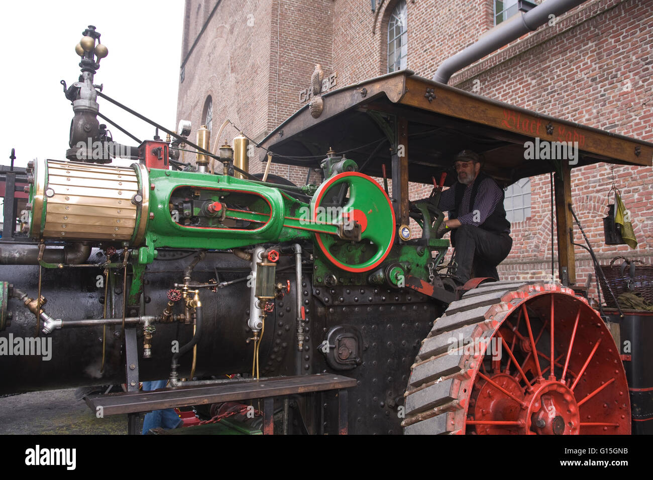 Europe, Germany, North Rhine-Westphalia, Ruhr area, Bochum, the largest festival in Germany for historical steam engines, steam  Stock Photo