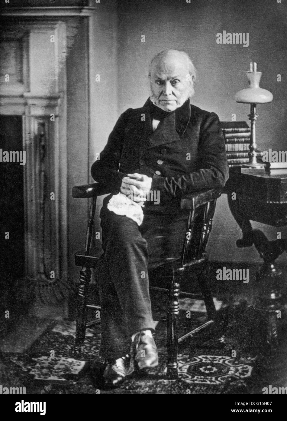 John Quincy Adams (July 11, 1767 - February 23, 1848) was the sixth President of the United States (from 1825-1829). He was also an American diplomat and served in both the Senate and House of Representatives. He was a member of the Federalist, Democratic Stock Photo