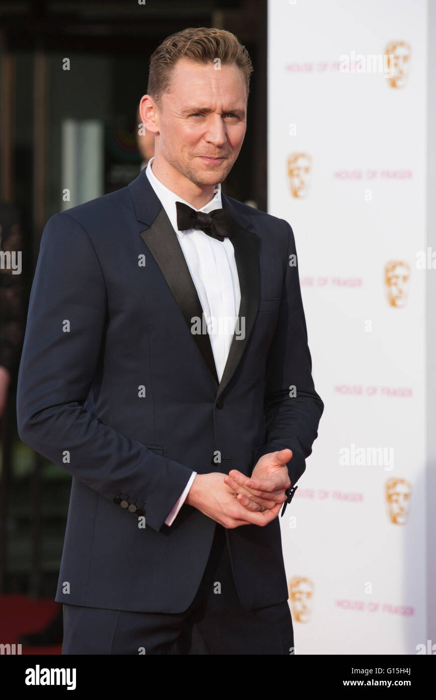 London, UK. 8 May 2016. Actor Tom Hiddleston. Red carpet celebrity