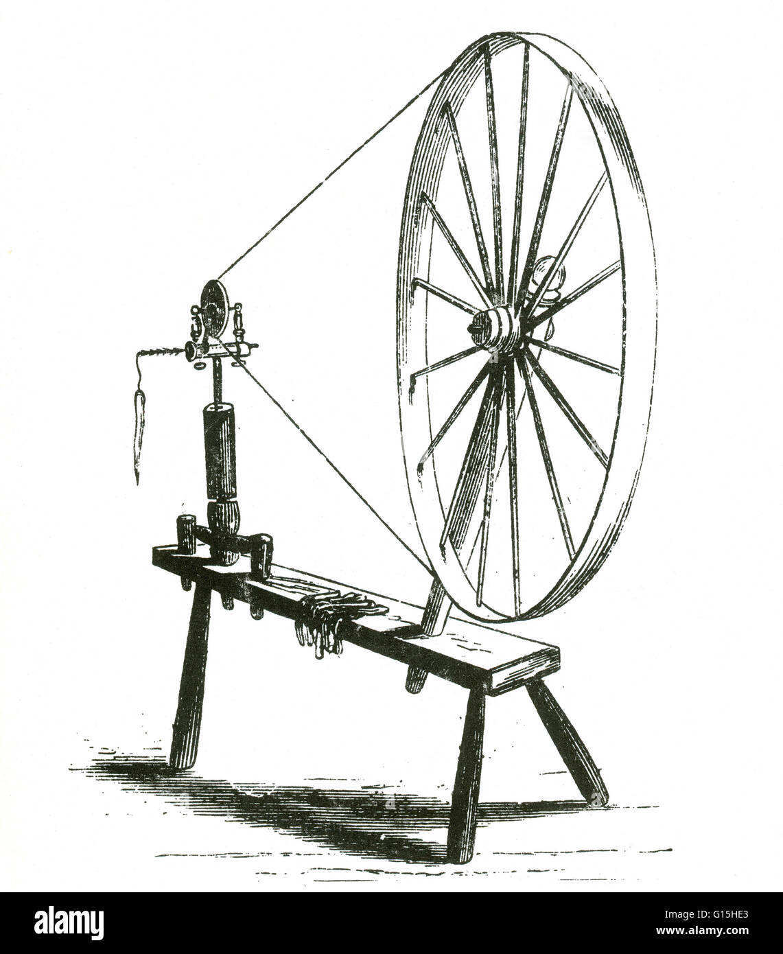 A spinning wheel is a device for spinning thread or yarn from natural or  synthetic fibers. Spinning wheels appeared in Asia, probably in the 11th  century, and very gradually replaced hand spinning