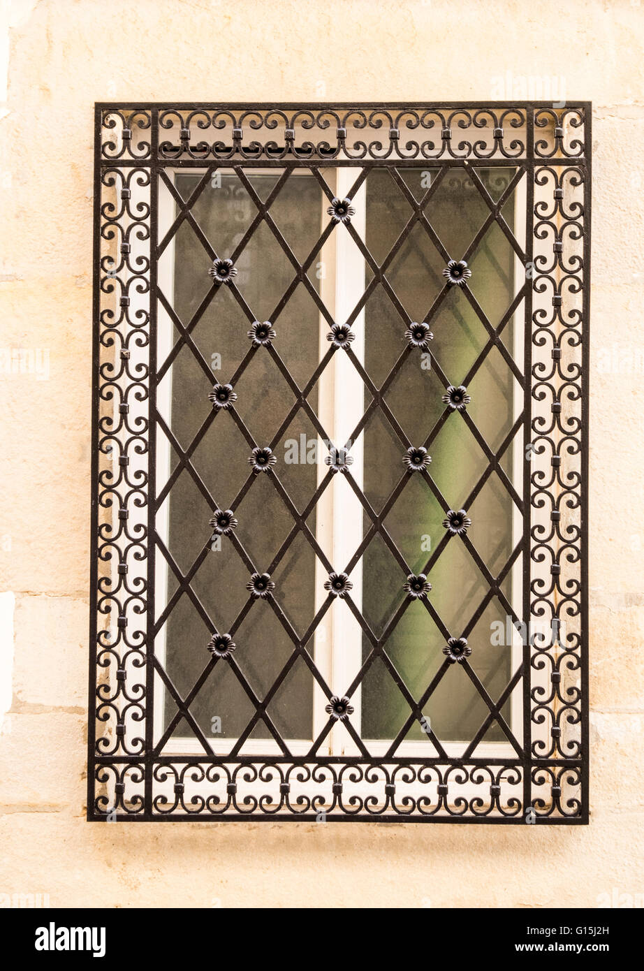 Window grill hi-res stock photography and images - Alamy