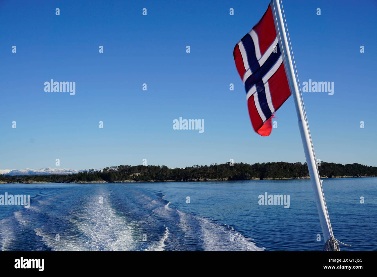 Fjord near Bergen, Hordaland, Norway, Scandinavia, Europe Stock Photo