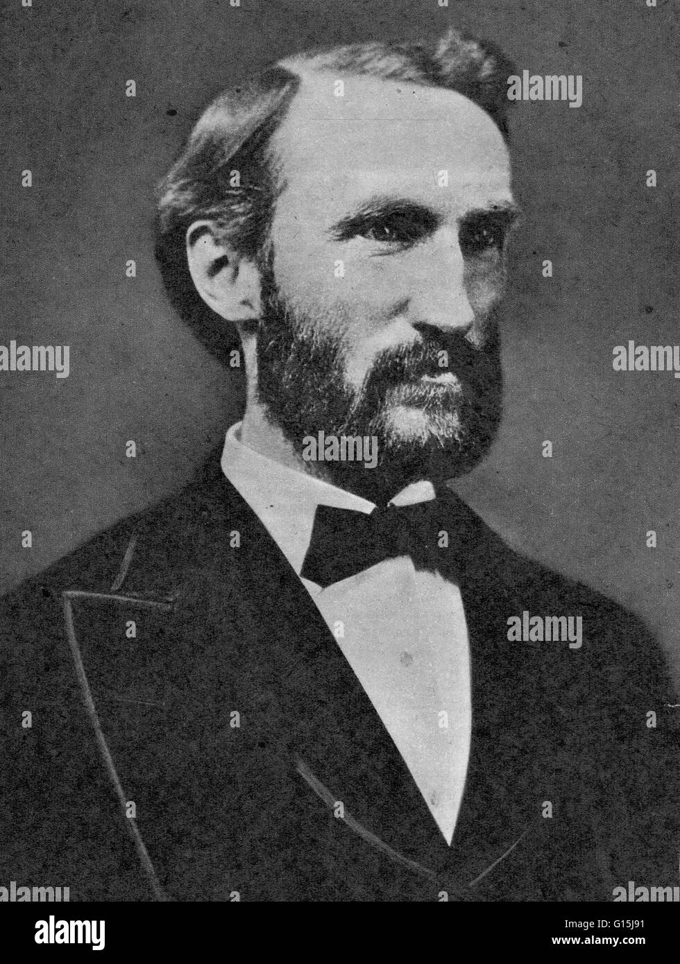 Josiah Willard Gibbs (1839-1903) was an American mathematician and theoretical physicist. Gibbs graduated from Yale University in 1858 and earned a PhD on gear design in 1863. He remained at Yale throughout his academic career, and was appointed professor Stock Photo