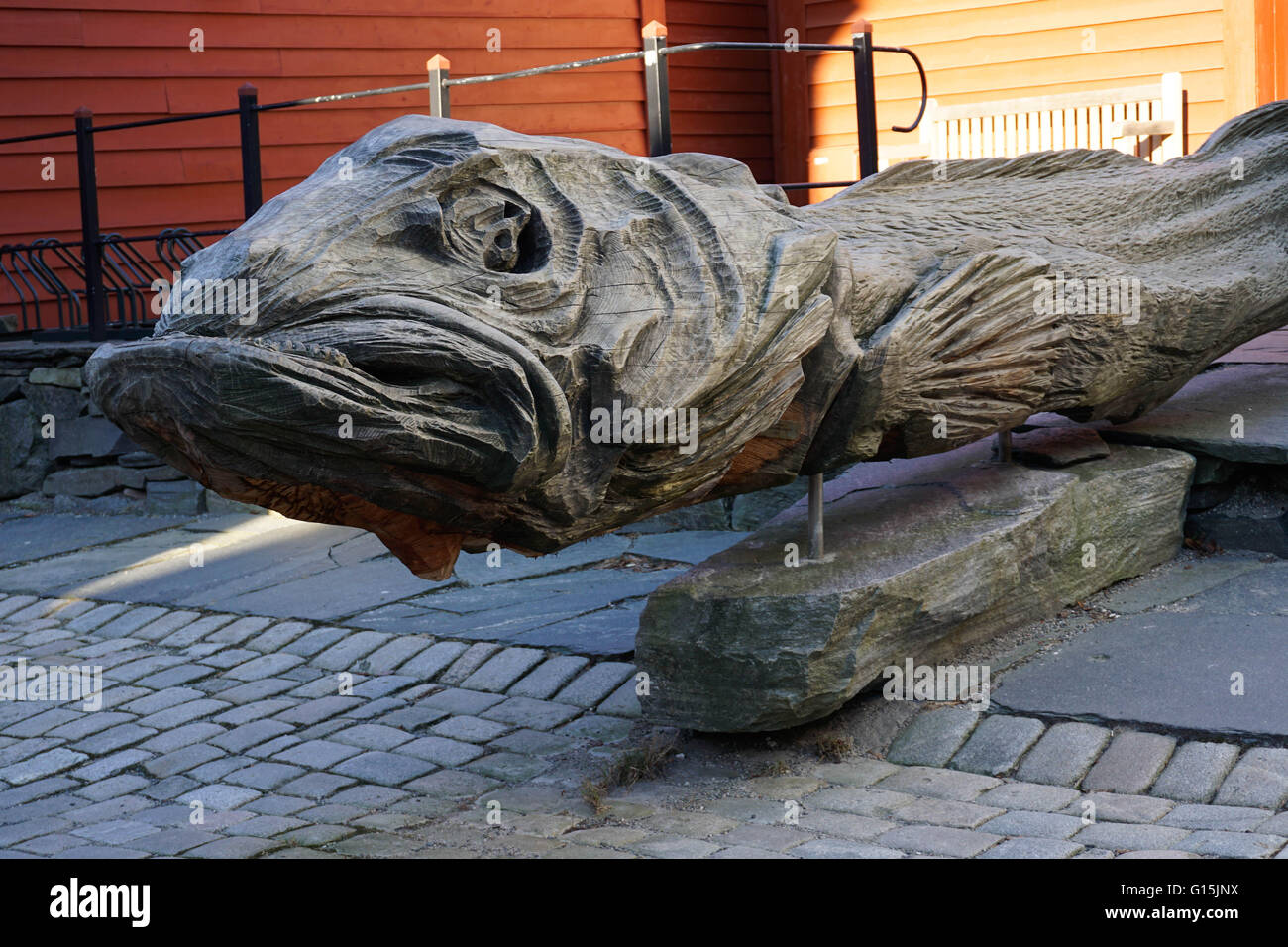 Wooden carved fish hi-res stock photography and images - Alamy