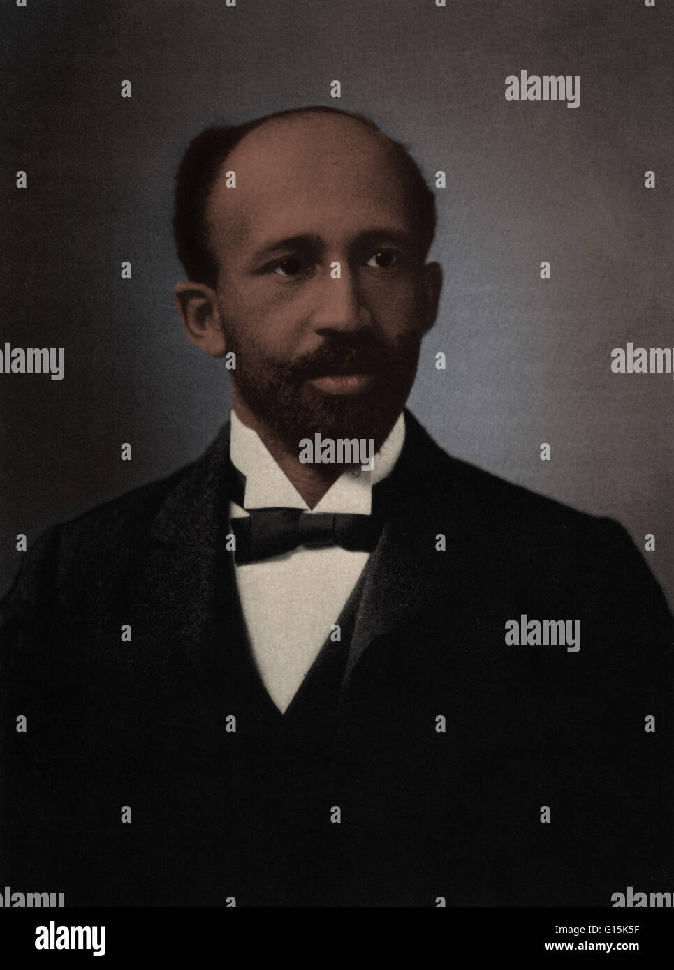 William Edward Burghardt (W.E.B.) Du Bois (1868-1963) was an African-American sociologist, historian, civil rights activist, Pan-Africanist, author and editor. Du Bois grew up in a tolerant community and experienced little racism as a child. After graduat Stock Photo