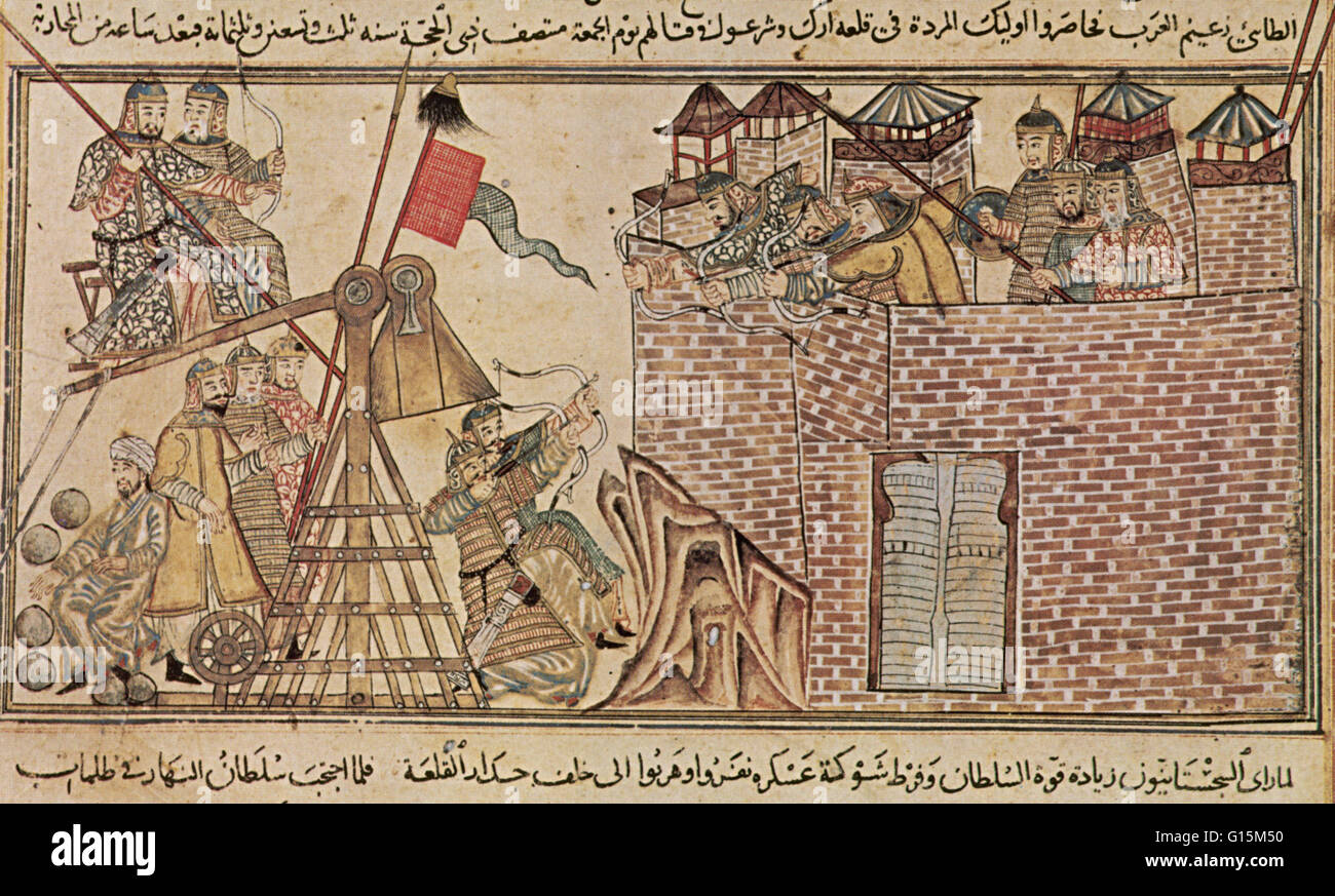 14th century manuscript depicts Mahmud of Ghanza attacking rebels in