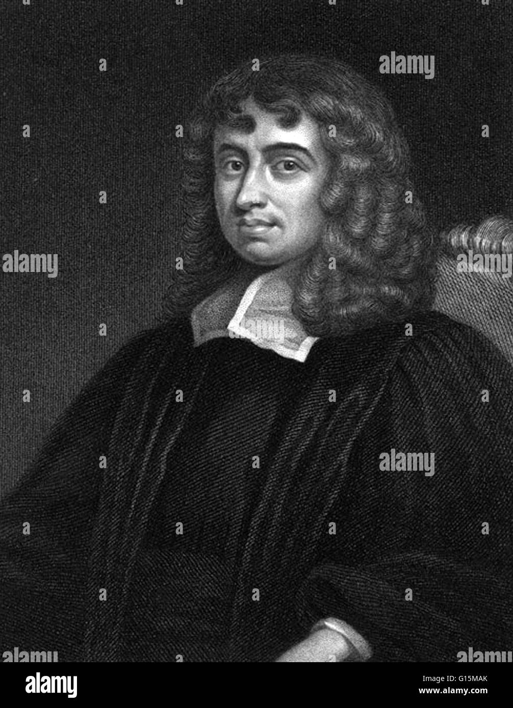 Isaac Barrow (1630-1677), English mathematician, who resigned his post at Cambridge University, England, in favor of his pupil Isaac Newton. Barrow graduated in 1648 but because of unrest during Cromwell's rule was unable to take up an academic post until Stock Photo