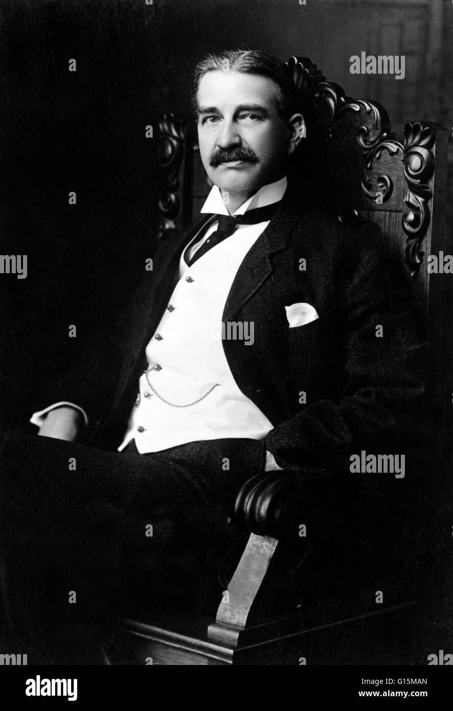 Lyman Frank Baum (1856-1919) was an American author of children's books, best known for writing The Wonderful Wizard of Oz. He wrote thirteen novel sequels, nine other fantasy novels, and a host of other works and made numerous attempts to bring his works Stock Photo