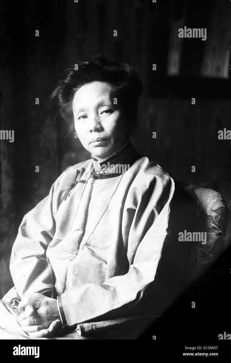 Yamei Kin was a Chinese physician and pioneer of tofu in America during World War I. Kin was a graduate of the Woman's Medical College in New York and worked as a doctor in China. During World War I she worked closely with the USDA conducting experiments Stock Photo