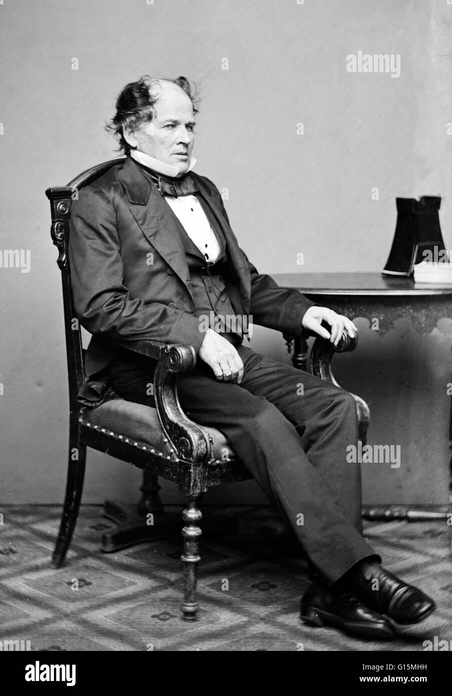 Matthew Fontaine Maury ((January 14, 1806 - February 1, 1873) was an American astronomer, historian, oceanographer, meteorologist, cartographer, author, geologist, and educator. He was nicknamed 'Pathfinder of the Seas' and 'Father of Modern Oceanography Stock Photo