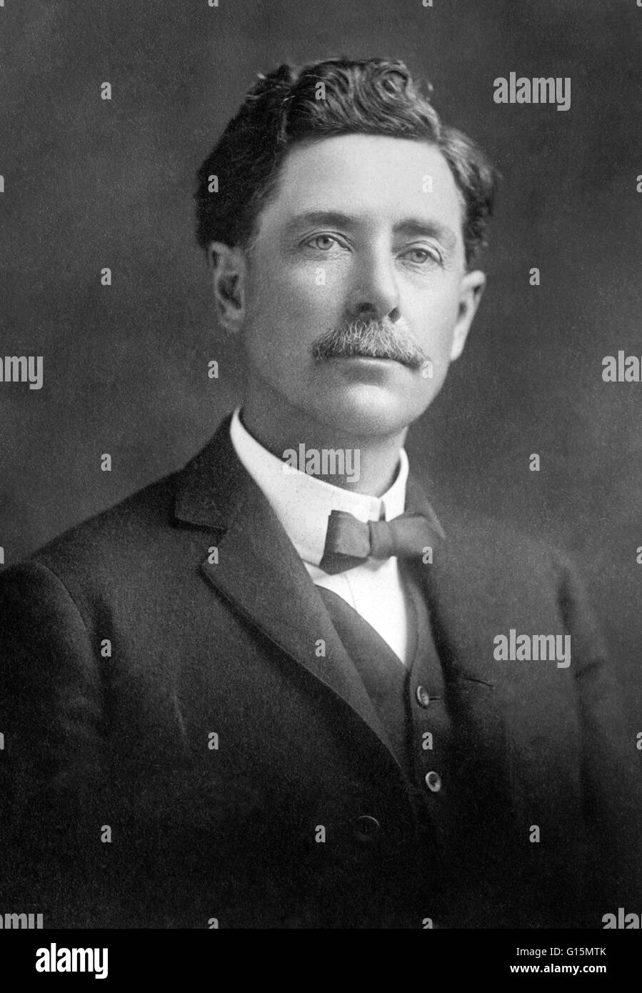 Lewis Lindsay Dyche (March 20, 1857 - January 20, 1915) was a notable naturalist and also the creator of the Panorama of North American Plants and Animals, which was featured in the Kansas Pavilion at the 1893 World's Columbian Exposition. His taxidermy w Stock Photo