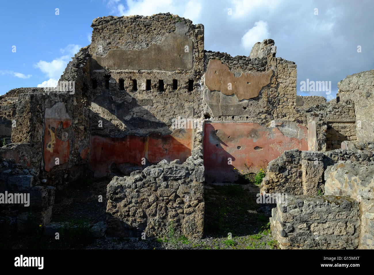 House of the Faun, Pompeii, UNESCO World Heritage Site, the ancient Roman town near Naples, Campania, Italy, Europe Stock Photo