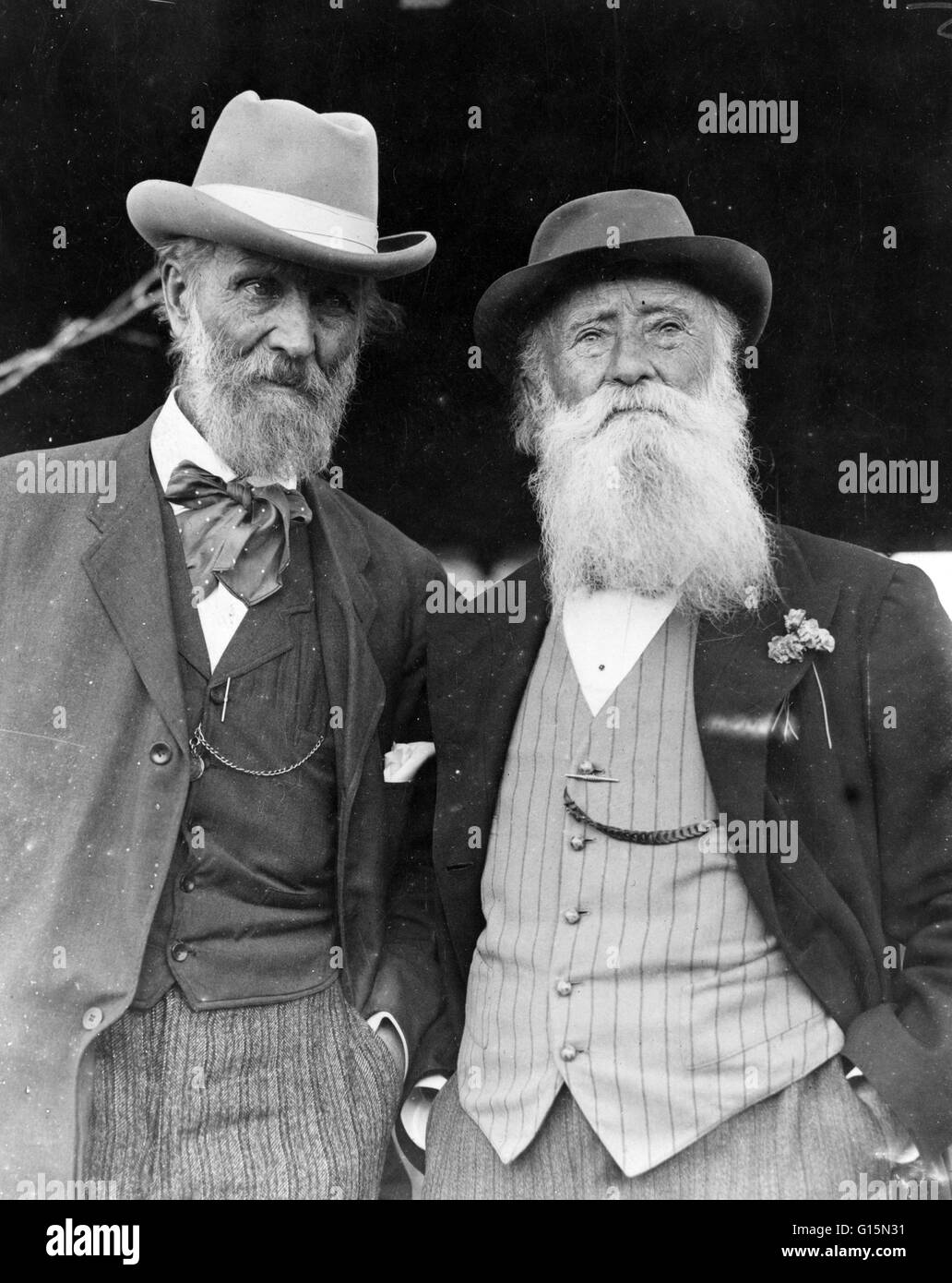 John Muir (April 21, 1838 - December 24, 1914) was a Scottish-born American naturalist, author, and early advocate of preservation of wilderness in the United States. His letters, essays, and books telling of his adventures in nature, especially in the Si Stock Photo